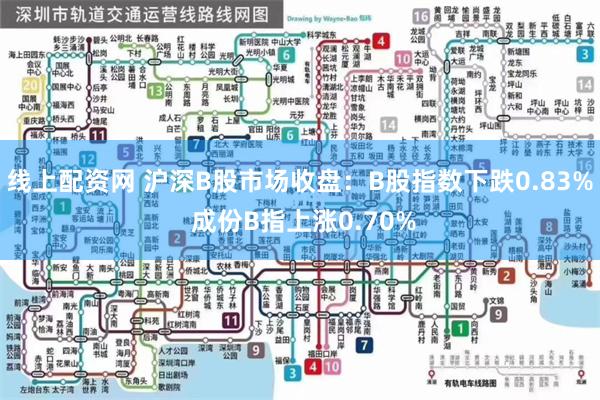 线上配资网 沪深B股市场收盘：B股指数下跌0.83% 成份B指上涨0.70%