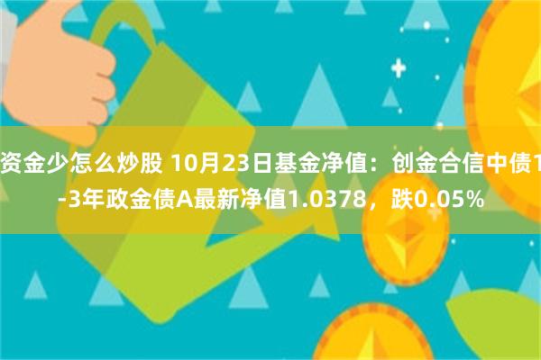 资金少怎么炒股 10月23日基金净值：创金合信中债1-3年政金债A最新净值1.0378，跌0.05%