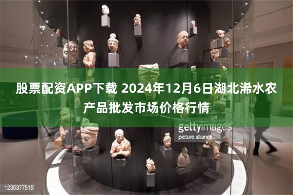 股票配资APP下载 2024年12月6日湖北浠水农产品批发市场价格行情