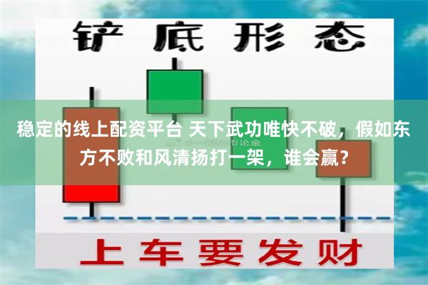 稳定的线上配资平台 天下武功唯快不破，假如东方不败和风清扬打一架，谁会赢？