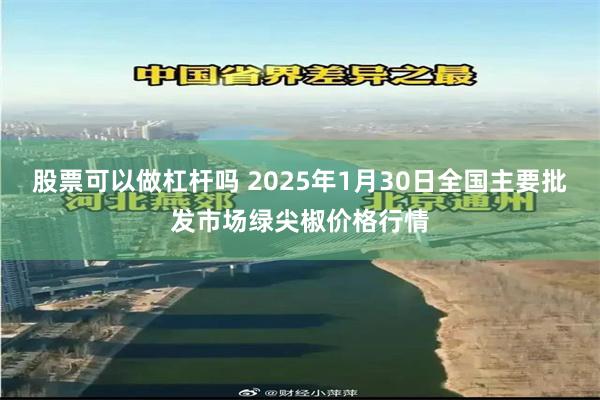 股票可以做杠杆吗 2025年1月30日全国主要批发市场绿尖椒价格行情